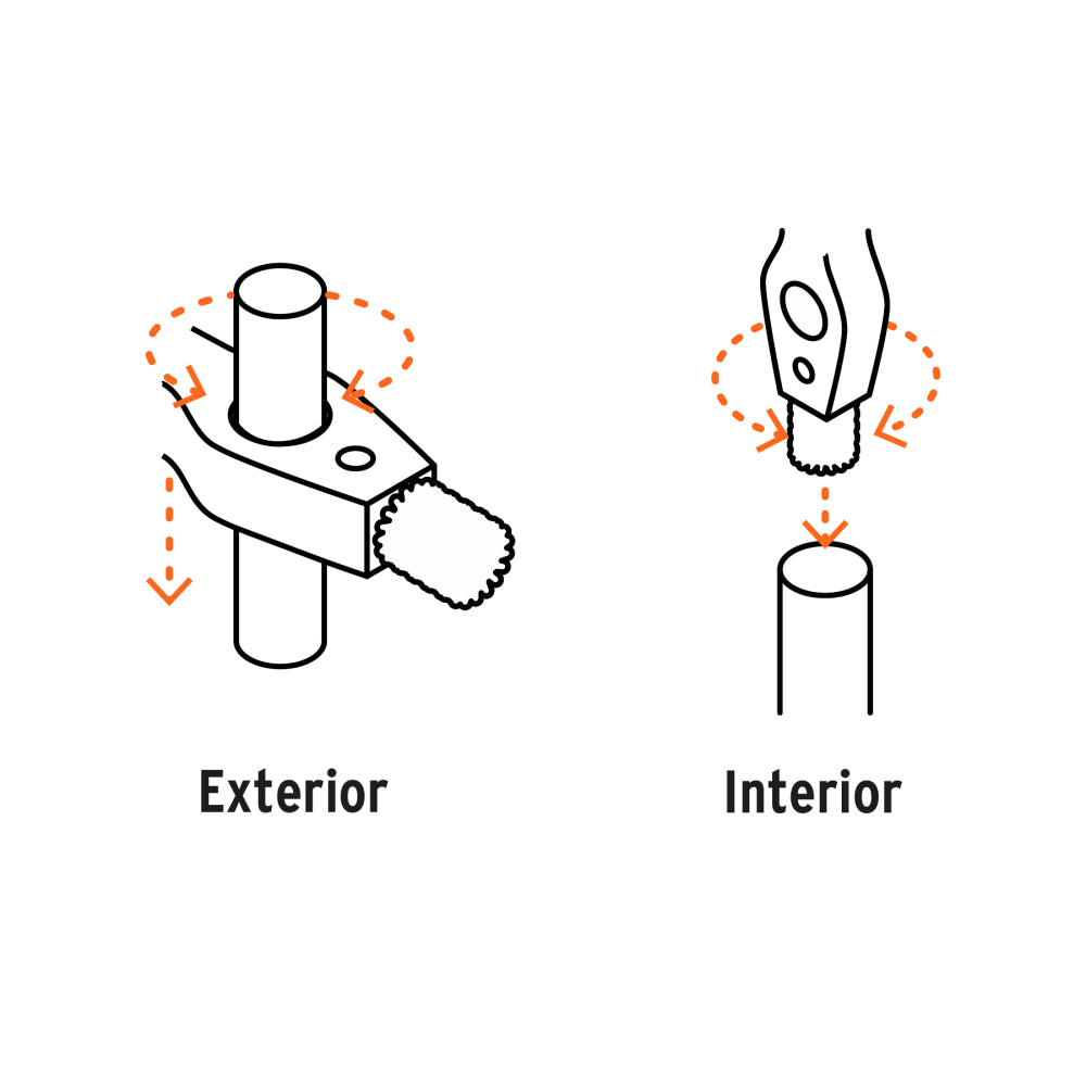 Cepillo limpiador de terminales de baterías, 4 en 1, Truper - Código: 17110