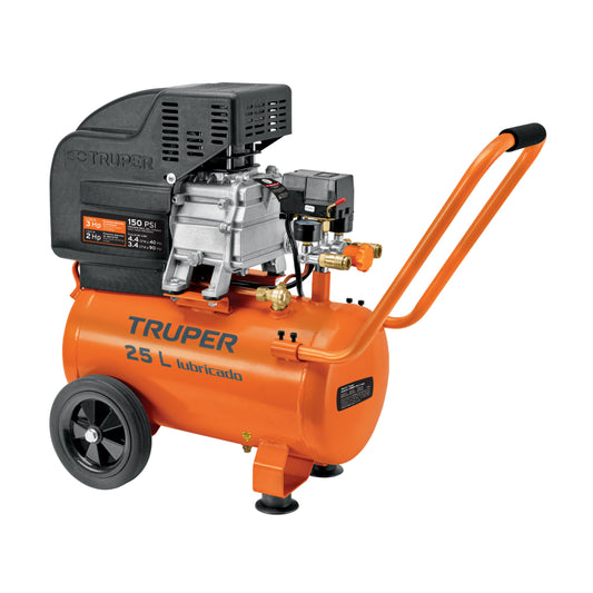 Compresor aire, 25 L, 3 Hp (potencia máxima ), 220V, 60Hz - Código: 15006