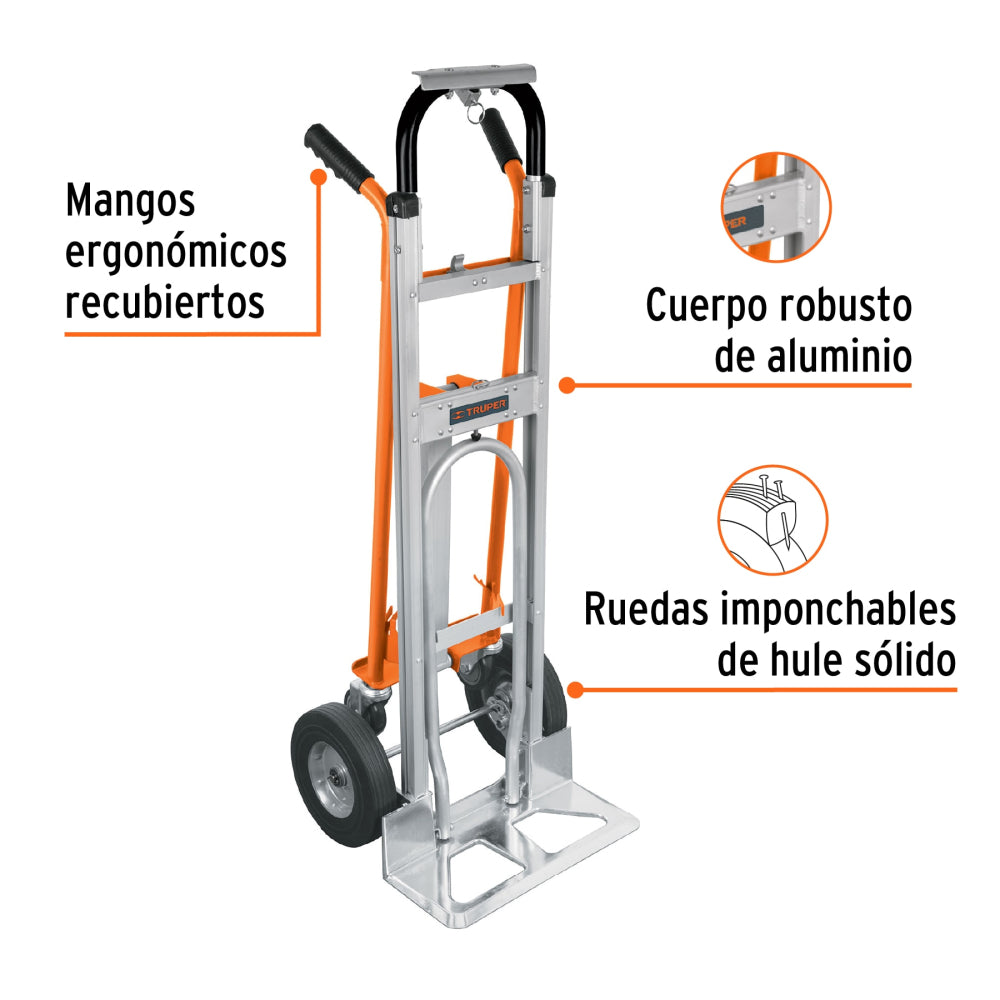Diablo convertible de aluminio 3 en 1, Truper - Cod: 16188
