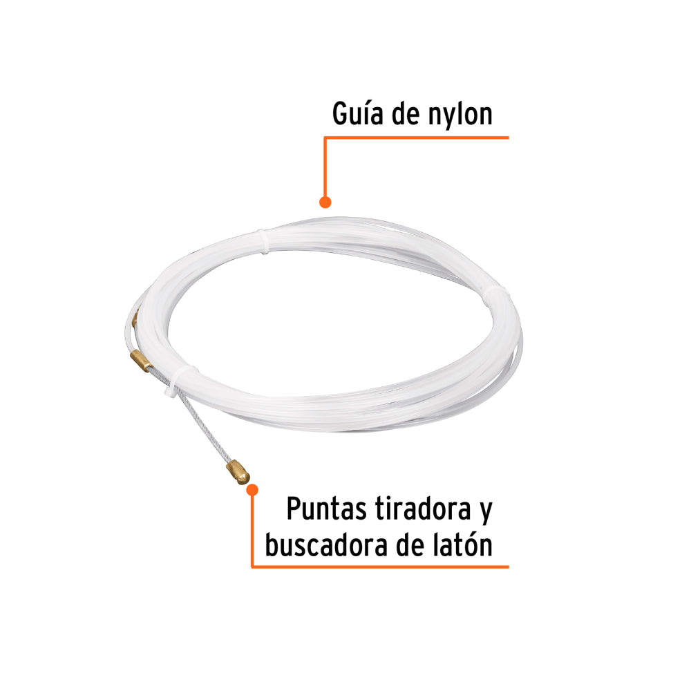 Guía de nylon de 10 m para cable, Truper - Cod: 17755