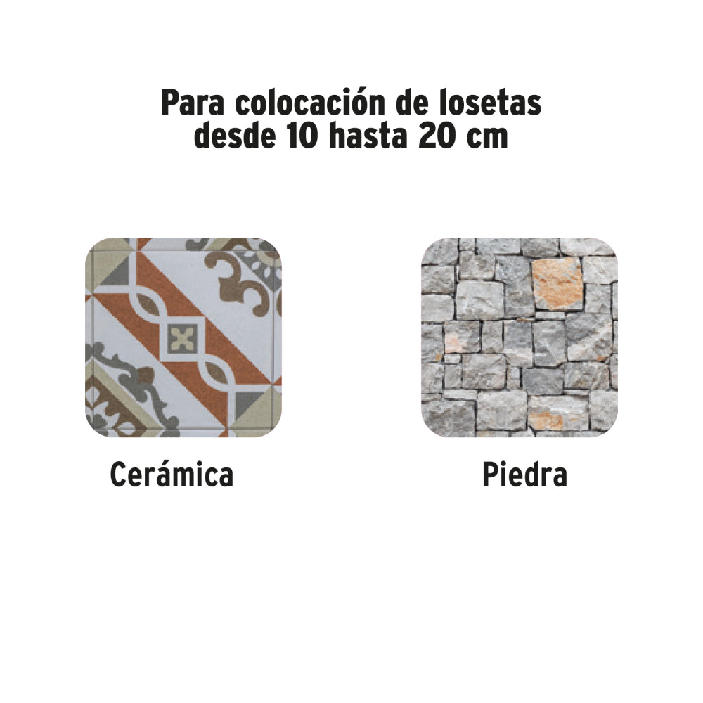 Llana 11" dentado cuadrado 1/4", 10 remaches, mgo madera - Cod: 15404