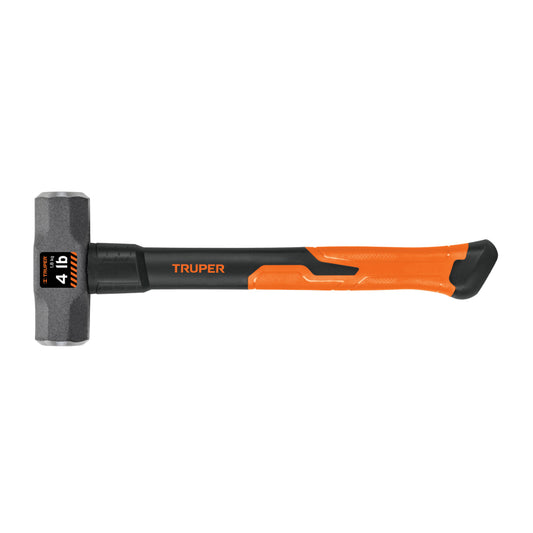 Marro octagonal 4 lb, mango de fibra de vidrio 14", Truper - Código: 16536