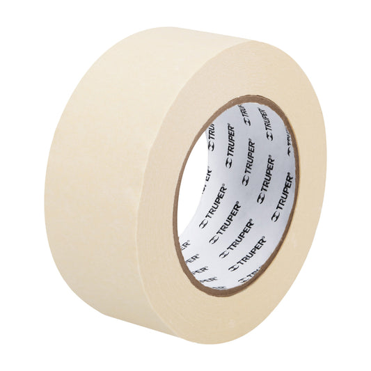 Cinta masking tape de 2" x 50 m, Truper - CÓDIGO: 12593