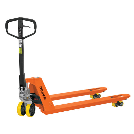 Patín traspaleta 2.5 ton con ruedas de poliuretano, Truper - Código: 15082
