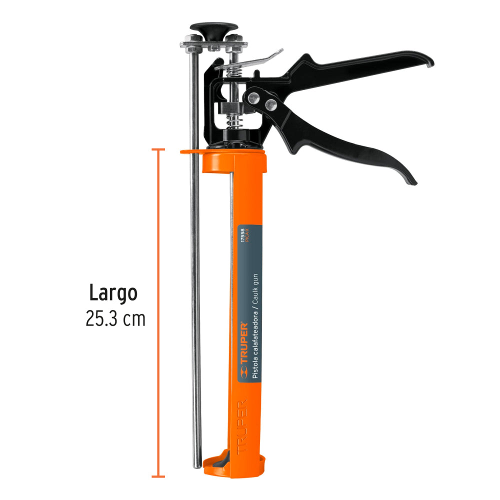 Pistola calafateadora tipo esqueleto, reforzada, TRUPER - Cod: 17558