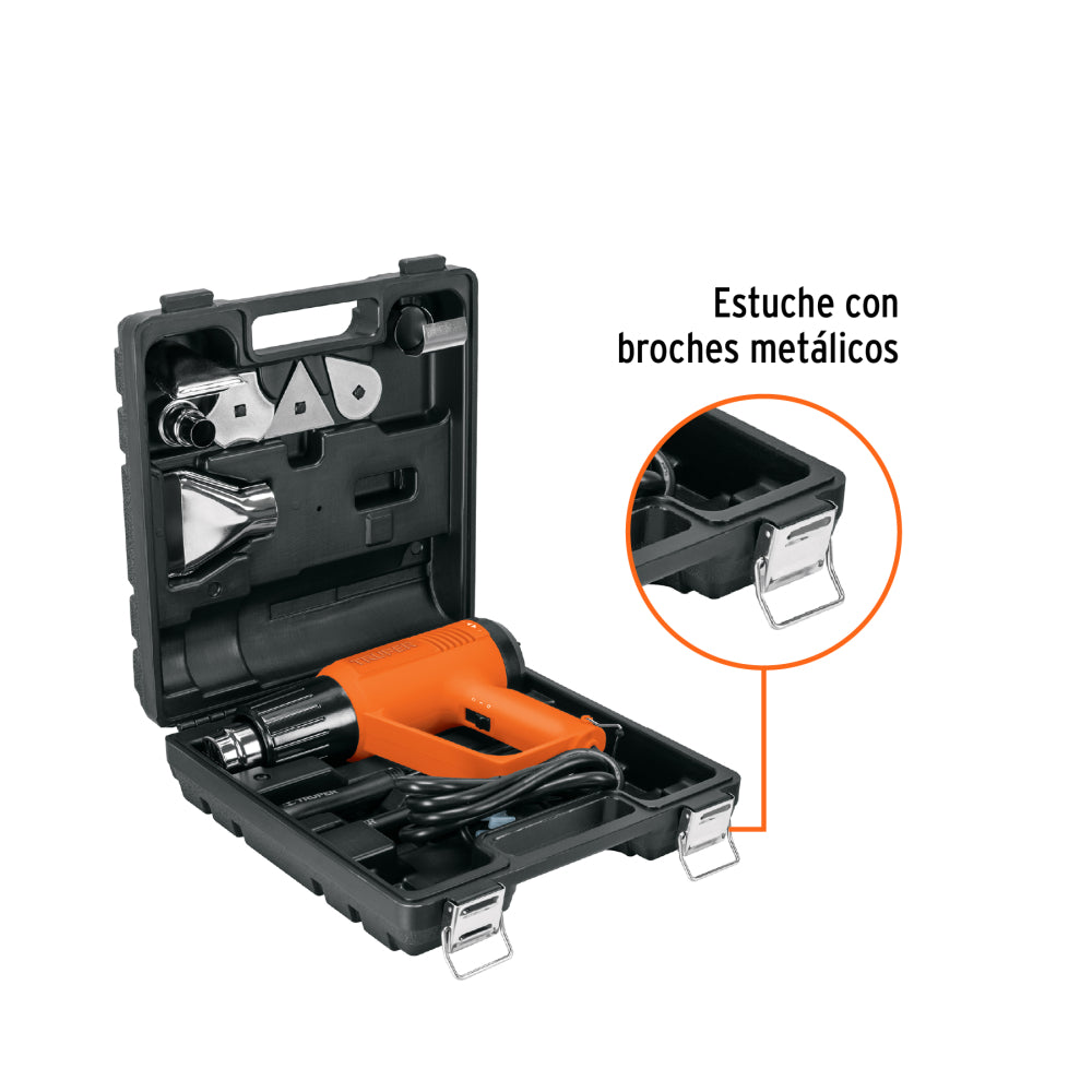 Pistola de calor profesional, 220 V, 1800 W - Cod: 15734