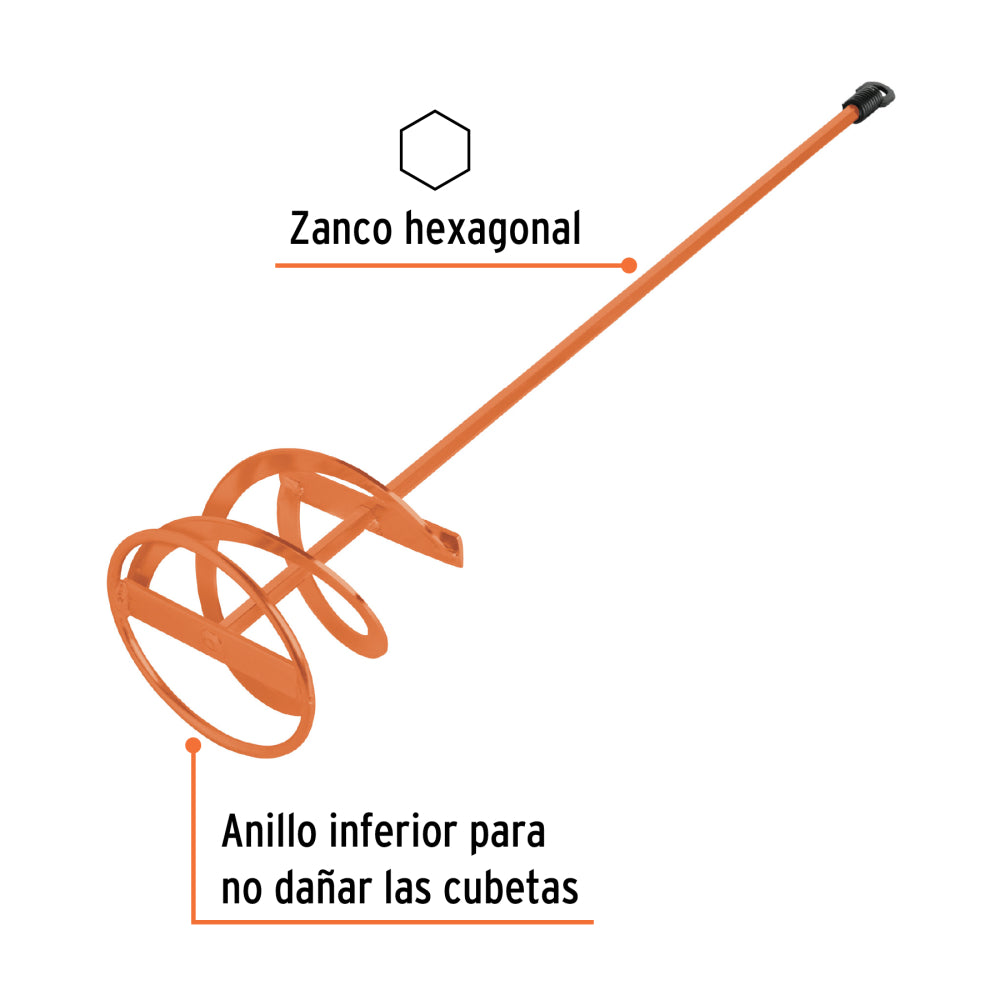 Revolvedor de pintura, 120mm de diámetro, TRUPER - CÓDIGO: 102461