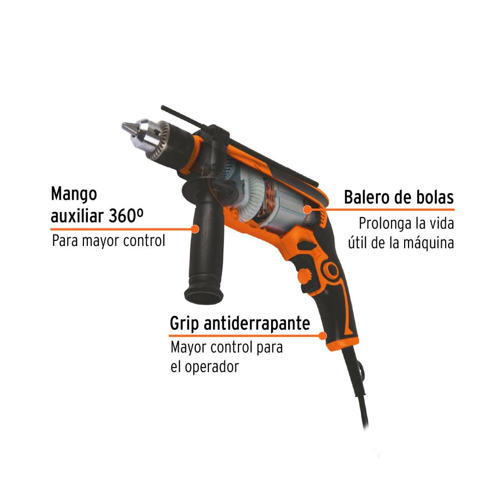 Rotomartillo 1/2", profesional, 220V, 700W - Cod: 15347