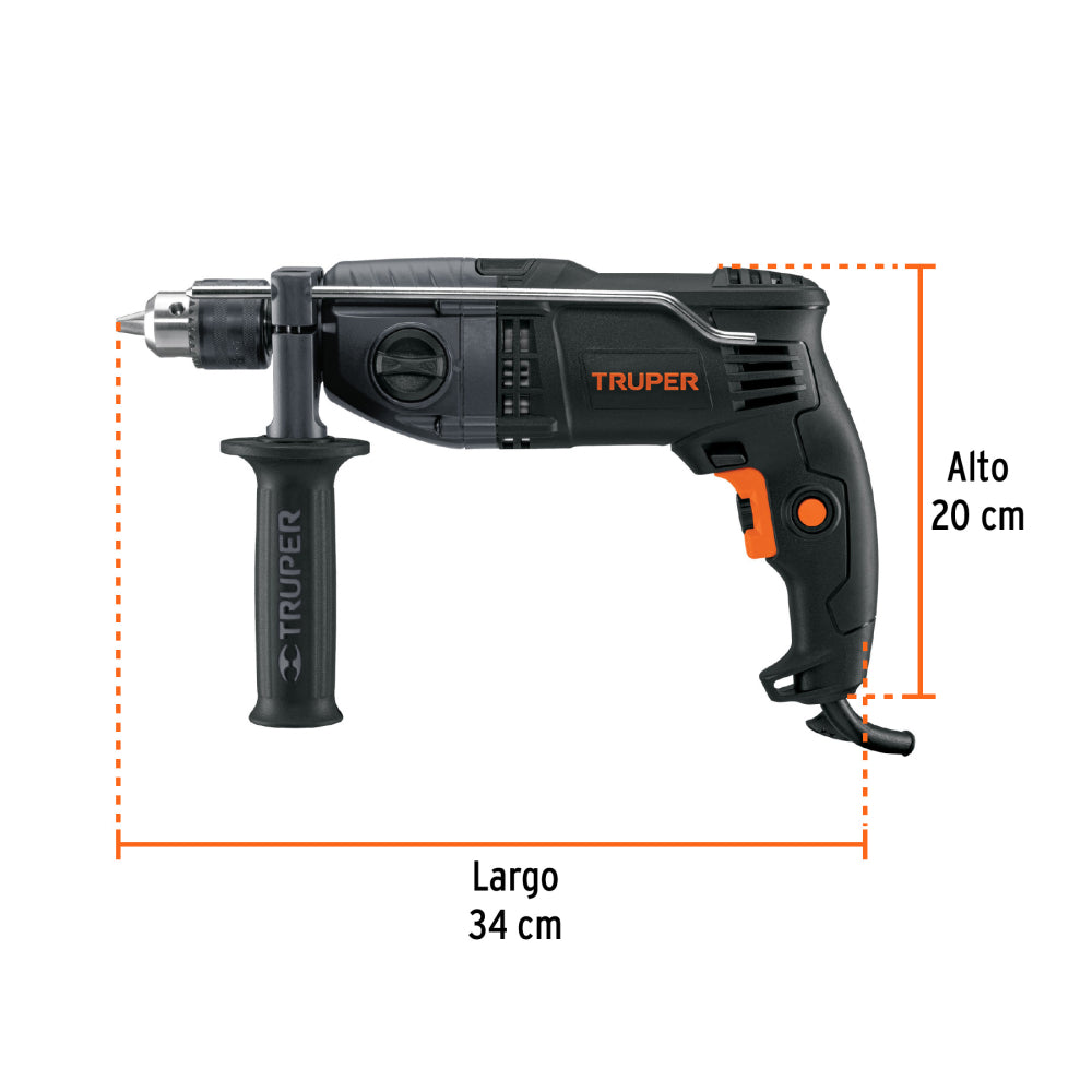 Rotomartillo 1/2" industrial, 900 W, 220 V - Código: 15202