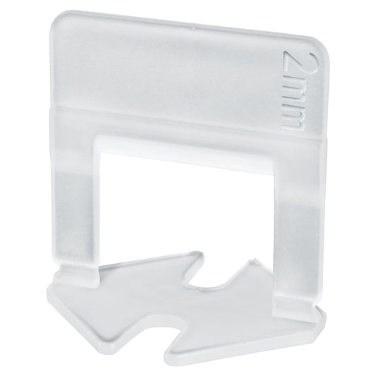 Bolsa con 100 anclas de 2 mm, para nivelación de azulejos - Cod: 100517