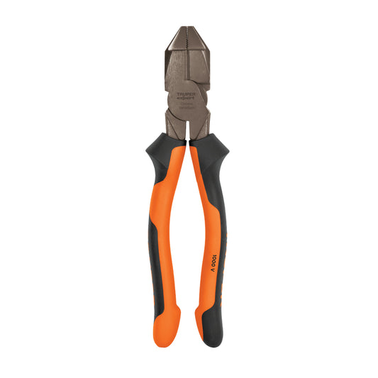 Pinza electricista 9" uso rudo, alta palanca, Comfort Grip - Código: 12351