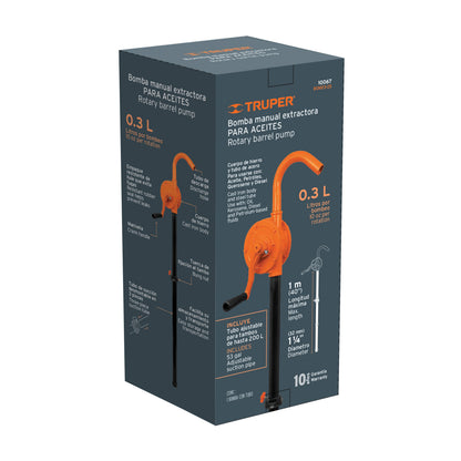 Bomba extractora de aceites con manivela, Truper / CODIGO: 10067
