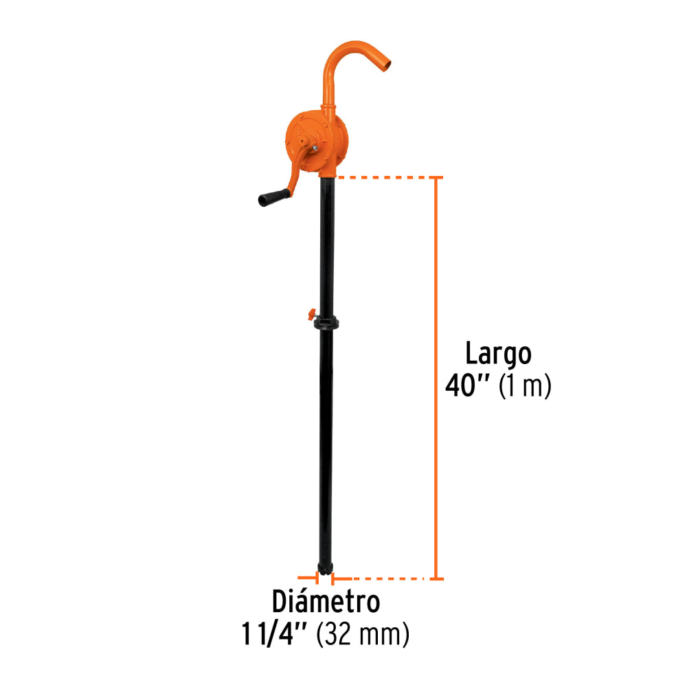 Bomba extractora de aceites con manivela, Truper / CODIGO: 10067