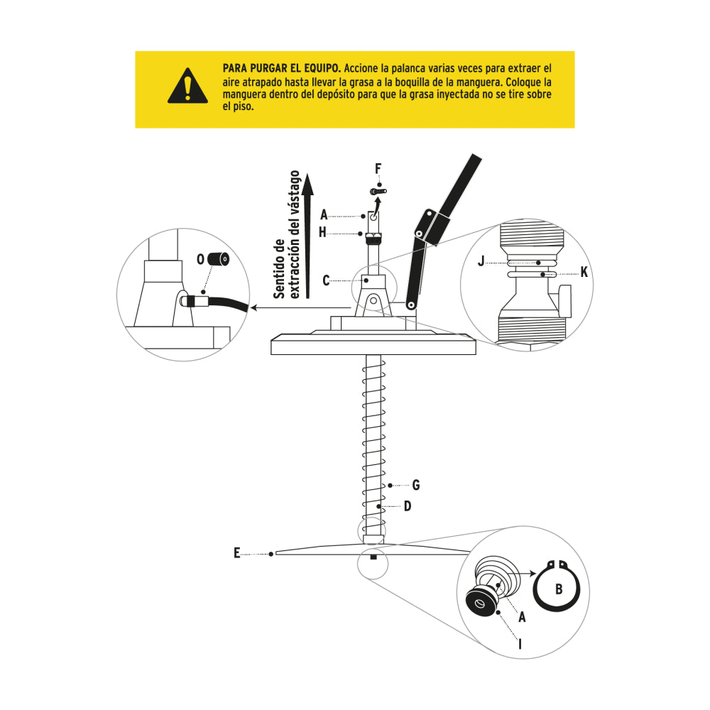 Bomba inyectora de grasa, 24 kg, Truper - Cod: 16850
