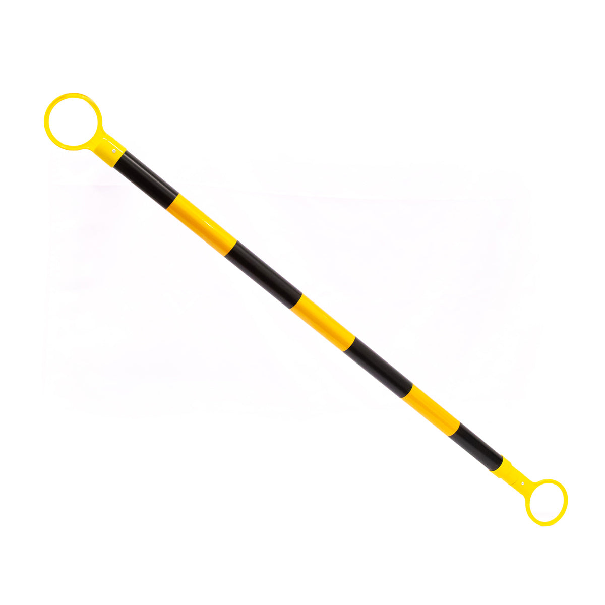 Barra Retractil de PVC Negro/Amarillo