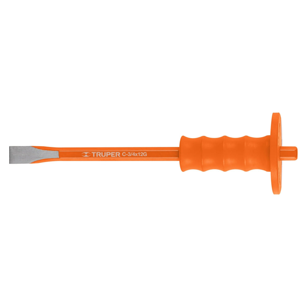 Cincel de corte frío 3/4 X 12" con grip, Truper - CÓDIGO: 12172