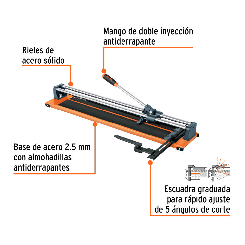 Cortador de azulejo 26" (66 cm) con baleros, Truper - Cod: 16783