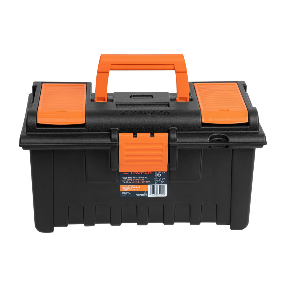 Caja para herramienta de 16" con compartimentos, TRUPER - Código: 11141