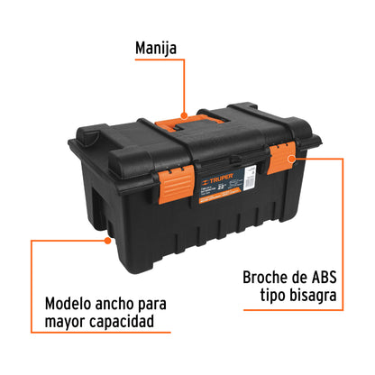 Caja para herramienta de 19" sin compartimentos, TRUPER - Cod: 19781