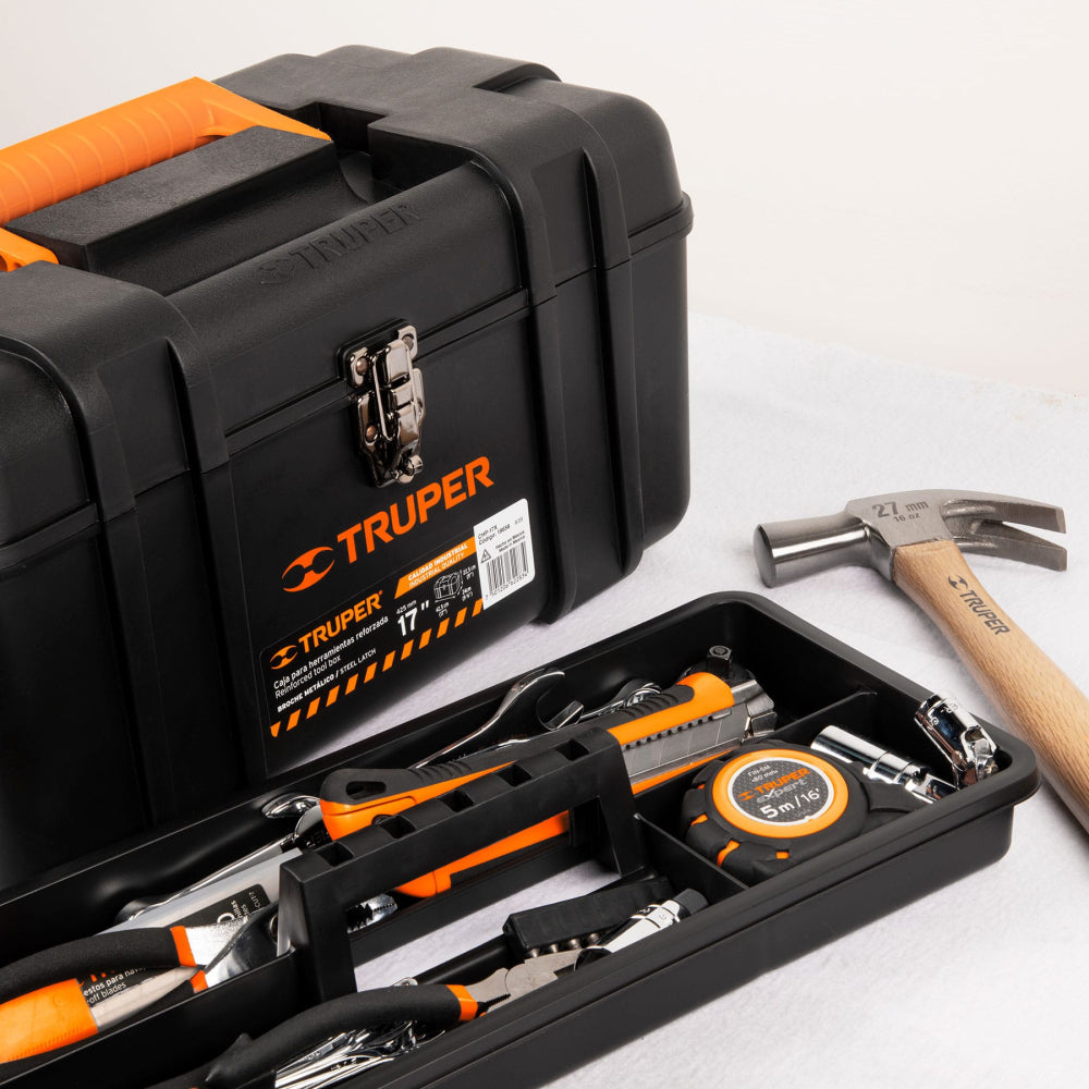 Caja para herramienta de 17" industrial, broches metálicos - Cod: 19656