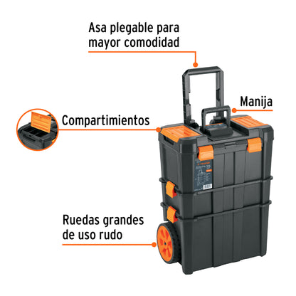 Caja para herramientas 19"x25" 3 en 1 desmontable con ruedas - CÓDIGO: 102644