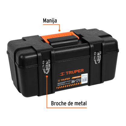 Caja para herramienta de 20" industrial, broches metálicos - Código: 10380