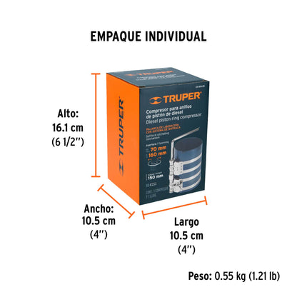 Compresor para anillos diesel, Truper - Código: 14522