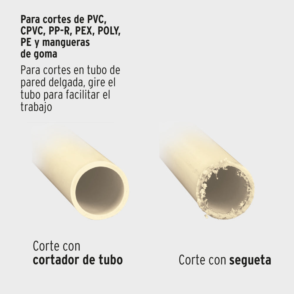 Cortador profesional tubo de plástico, corte 2-1/2", EXPERT - Código: 12867