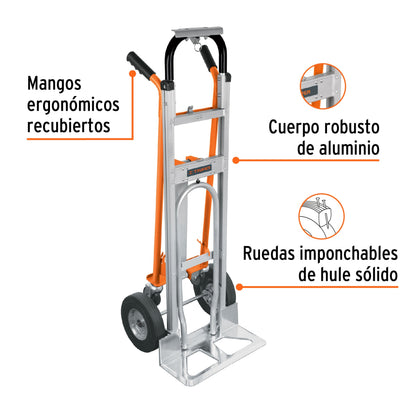 Diablo convertible de aluminio 3 en 1, Truper - Cod: 16188