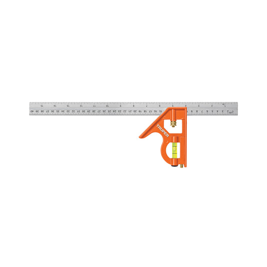 Escuadra 16" de combinación con punzón para marcar, Truper - CÓDIGO: 14381