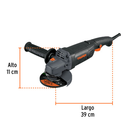 Esmeriladora angular 4-1/2", industrial, 1250 W, 220 V - CÓDIGO: 100756