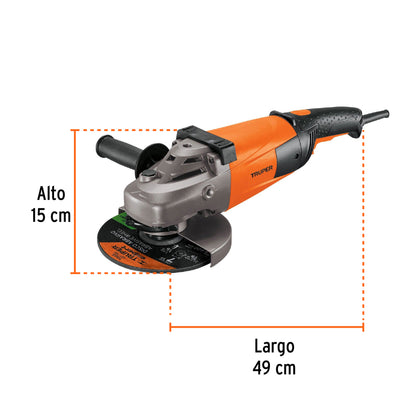 Esmeriladora angular 7", profesional, 220 V, 2100W, TRUPER - Código: 11022