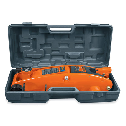 Gata hidráulico de patín 2.5t, elevación rápida, con maletín, Truper - Código 14946