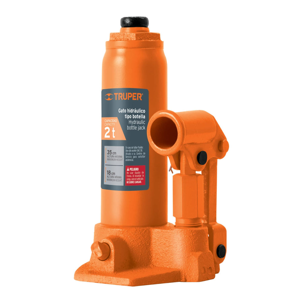 Gata hidráulico de botella de 2 Ton, Truper - Código 14810