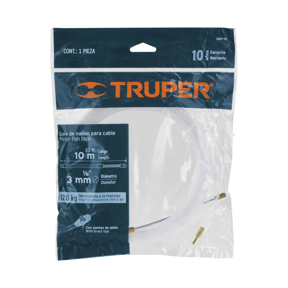 Guía de nylon de 10 m para cable, Truper - Cod: 17755