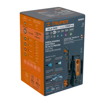 Hidrolavadora eléctrica, 1,500 psi - Cod: 102095