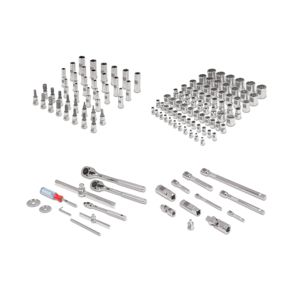 Juego 135 herramientas 1/4", 3/8" y 1/2" std y mm p/mecánico - Código: 13975