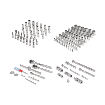 Juego 135 herramientas 1/4", 3/8" y 1/2" std y mm p/mecánico - Código: 13975