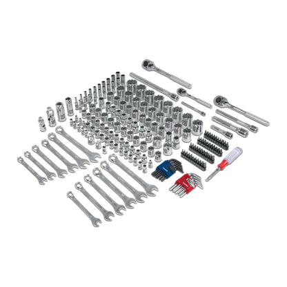 Juego 199 herramientas 1/4", 3/8" y 1/2" std y mm p/mecánico - Código: 12894