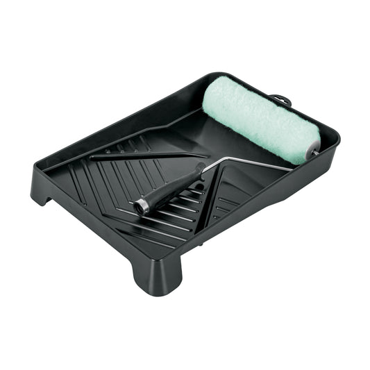 Kit de rodillo para pintar, 9" (maneral, charola y felpa) - Código: 13843