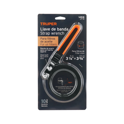 Llave de banda metálica 3-1/4"-3-3/4" para filtro de aceite - Código: 14518