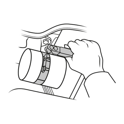 Llave de banda metálica 3-1/4"-3-3/4" para filtro de aceite - Código: 14518