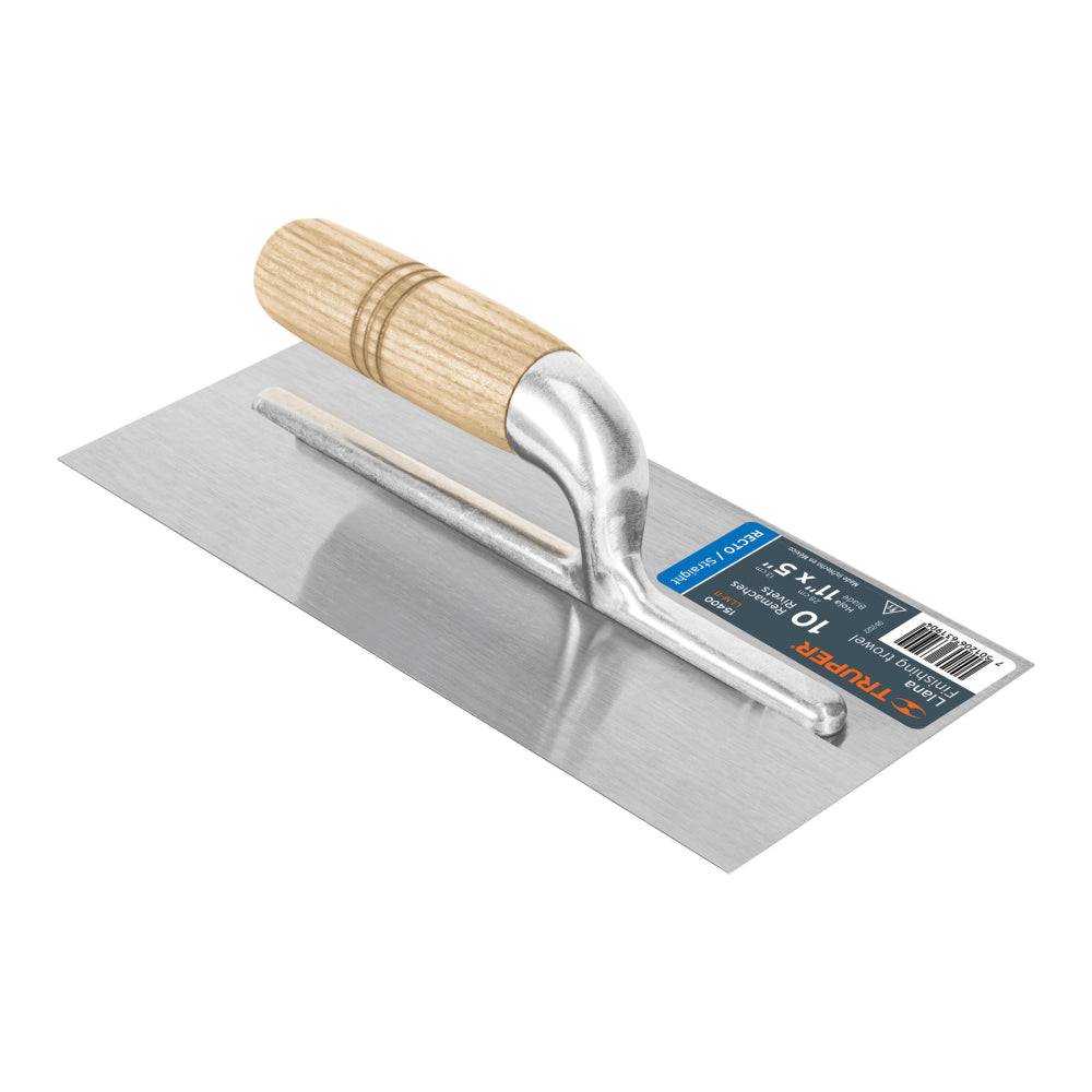 Llana 11" canto recto, 10 remaches, mgo madera, Truper - Cod: 15400