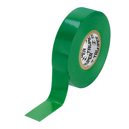Cinta de aislar de 18 m x 19 mm, verde, Truper - CÓDIGO: 12502