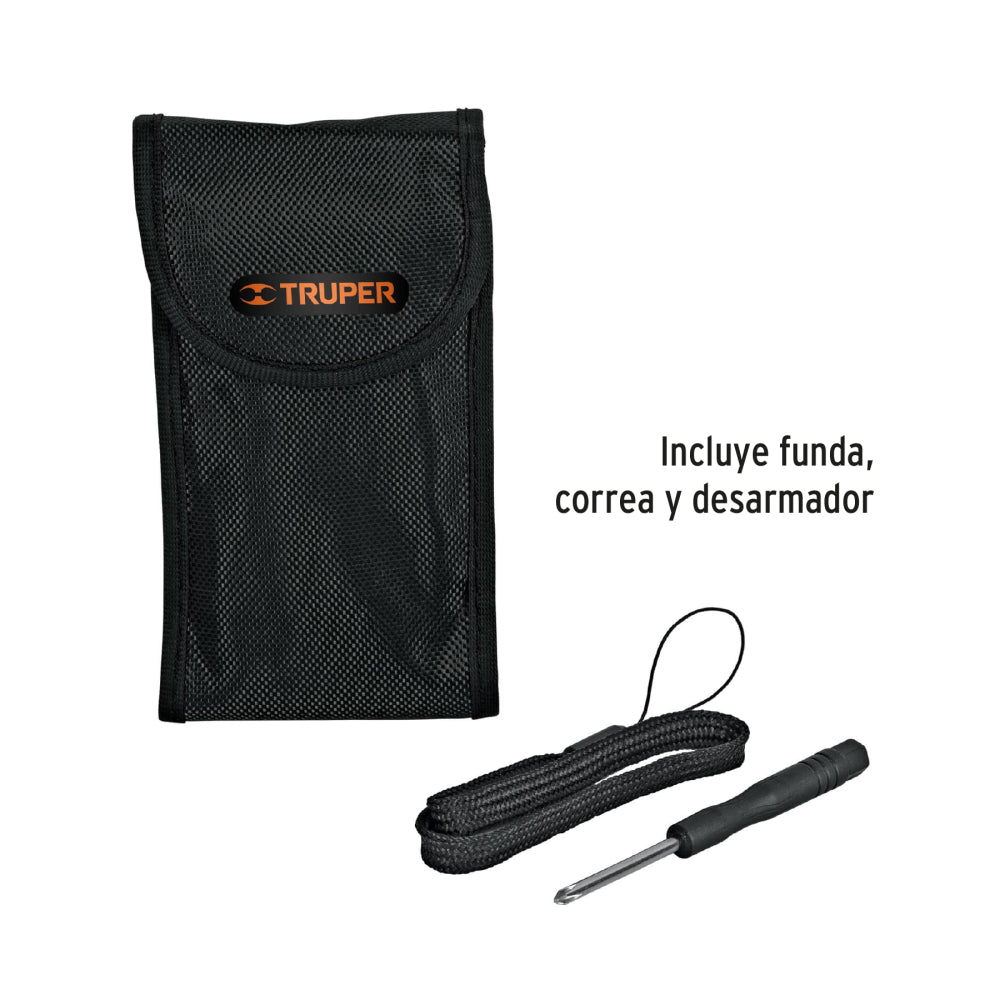 Medidor láser de distancia de 0.05 m a 100 m, Truper - CÓDIGO: 100374