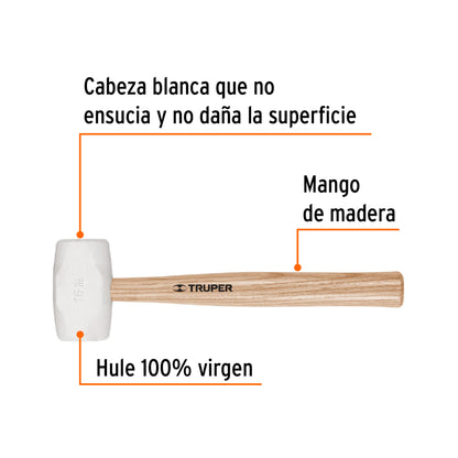 Mazo de hule 16 oz, Truper - Cod: 16931