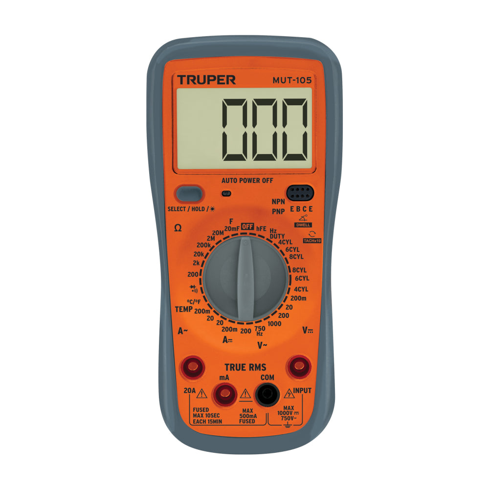 Multímetro digital para mant automotriz con RMS verdadero - Código: 10403