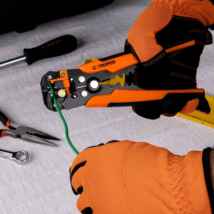 Pinza 8" pela cables automática, 22 a 10 AWG, TRUPER - Cod: 17360