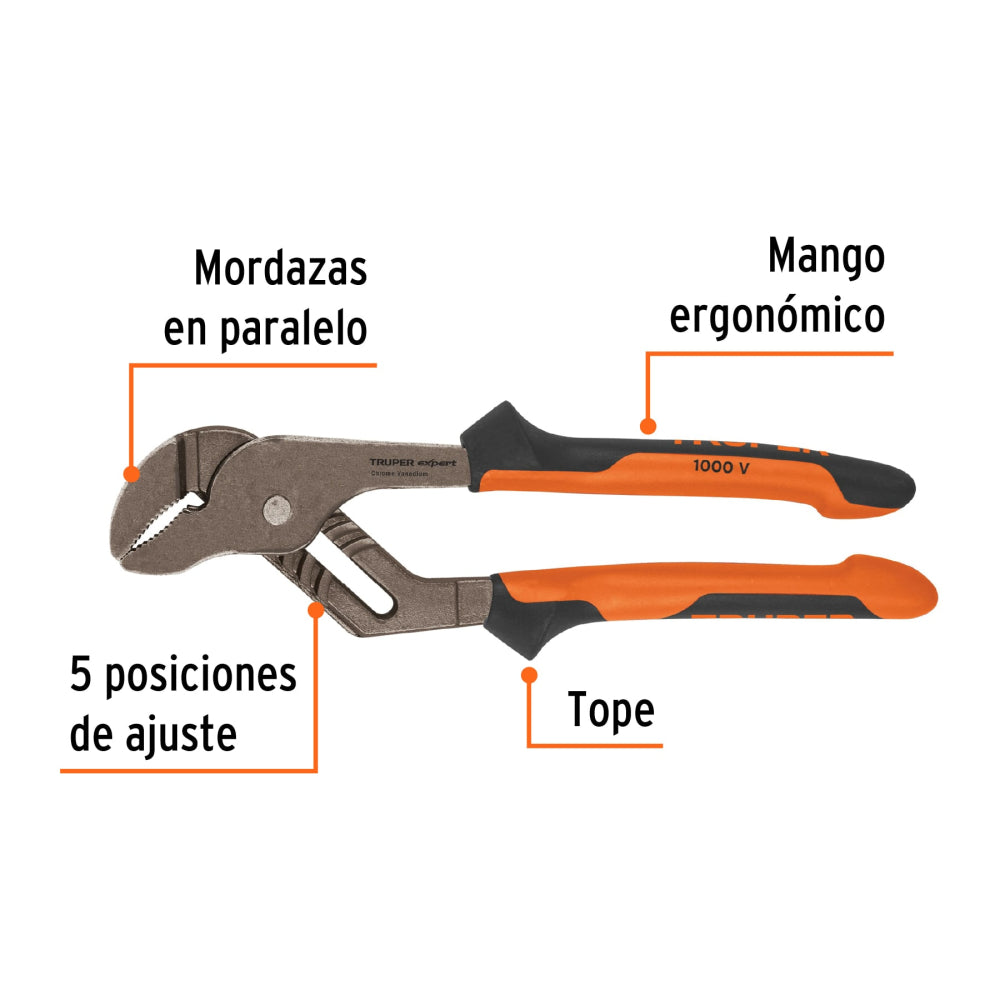 Pinzas de extensión 10" mango Comfort Grip, Truper Expert - Código: 13068