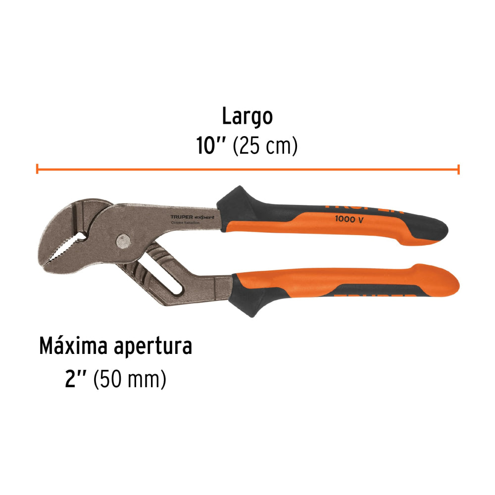 Pinzas de extensión 10" mango Comfort Grip, Truper Expert - Código: 13068